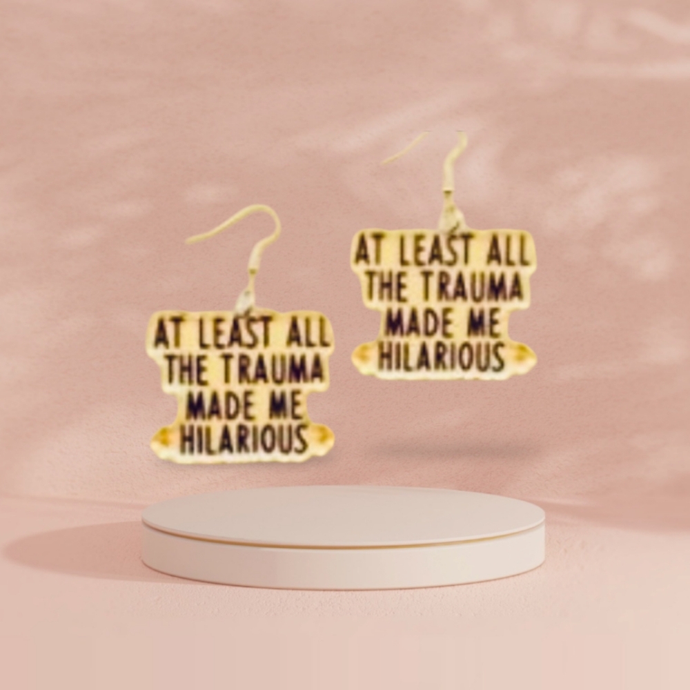 Hilarious Trama Earrings